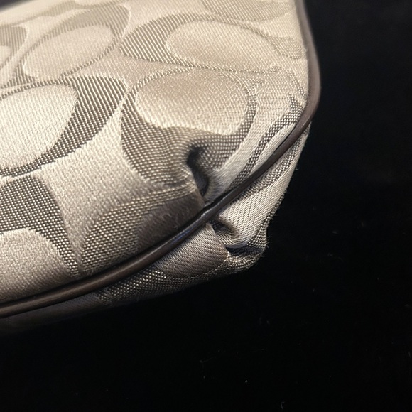 Coach Brown/Tan Signature Wristlet - Picture 8 of 12